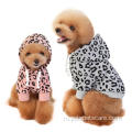 Дизайнеры роскошные уютные леопардовые зимняя одежда для собак одежда